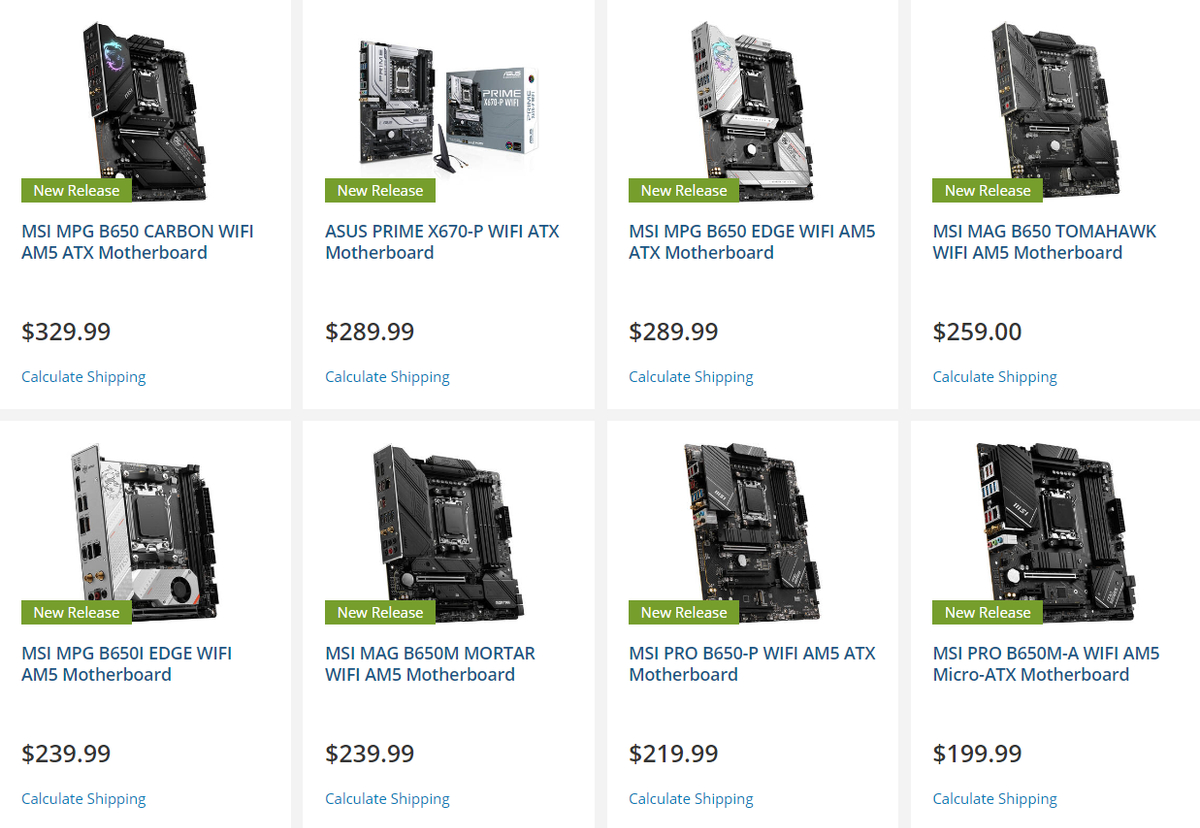 Цены на дешевые материнские платы AMD B650 засветились в сети