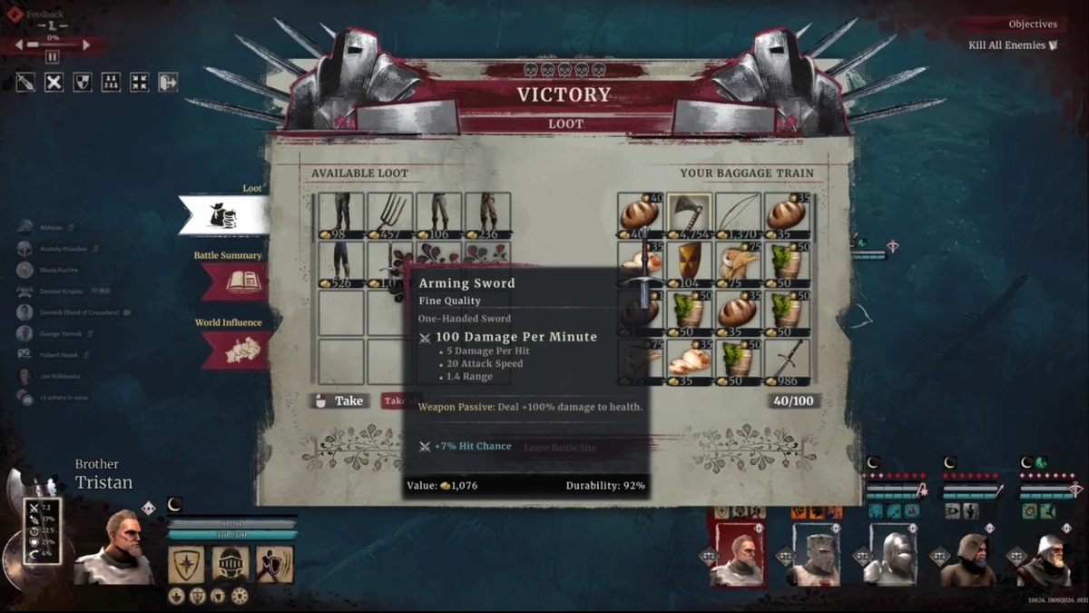 In role-playing strategy Crusader, gear replaces classes, forcing you to look more closely at traits In role-playing strategy Crusader, gear replaces classes, forcing you to look more closely at traits