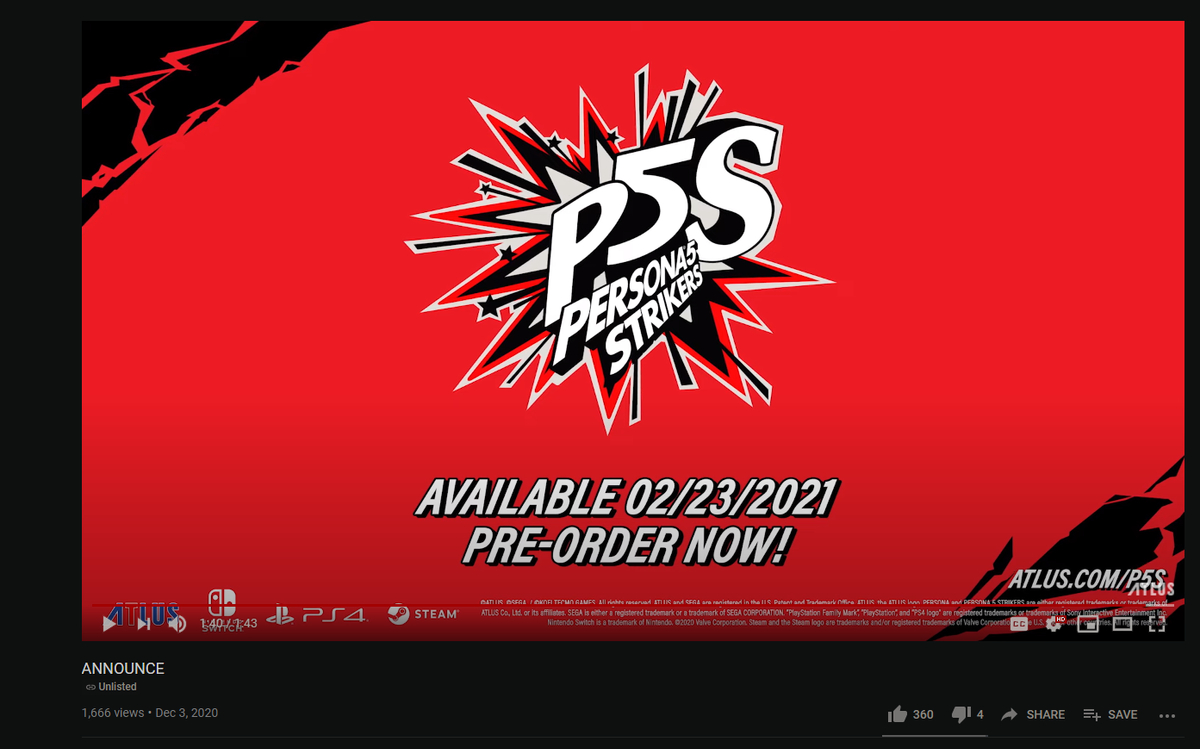 Persona 5 Strikers выйдет на Западе уже в феврале