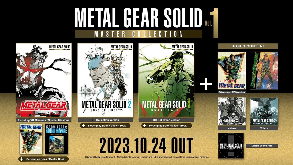 Metal Gear Solid: Master Collection Vol. 1 будет продаваться в двух вариантах — релиз 24 октября