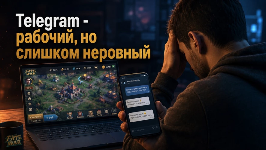 Телеграм боты для пополнения Fate War