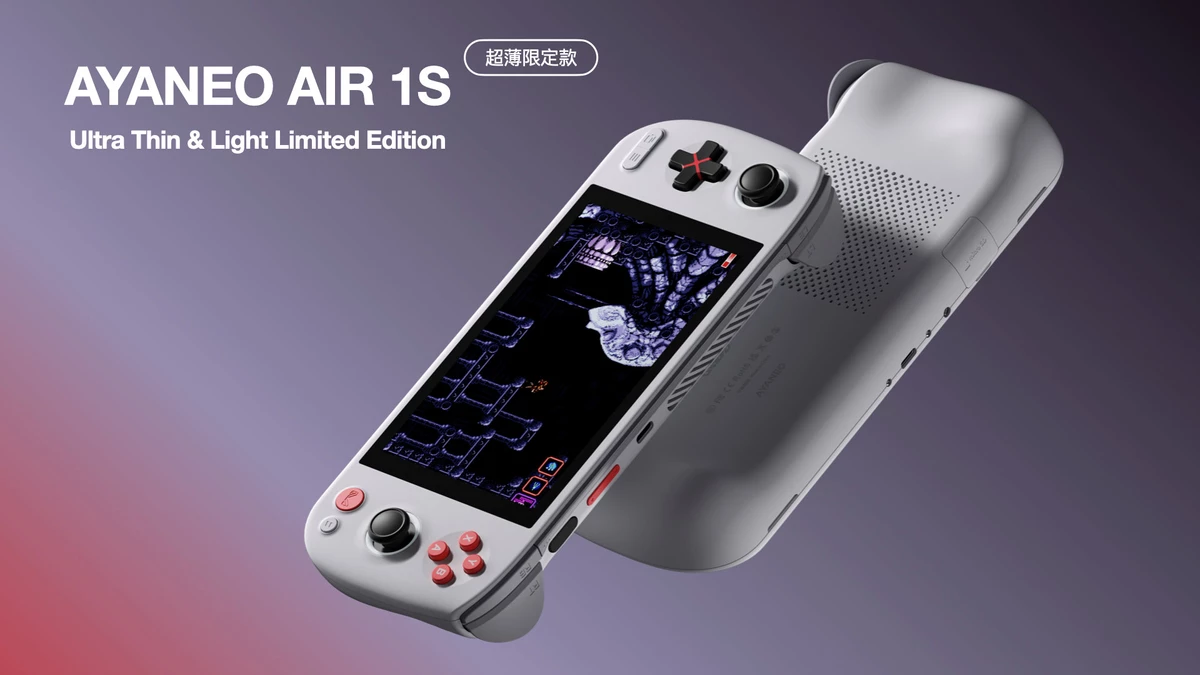 Консоль AYANEO AIR 1S всего на 80 грамм тяжелее Switch OLED, но значительно быстрее