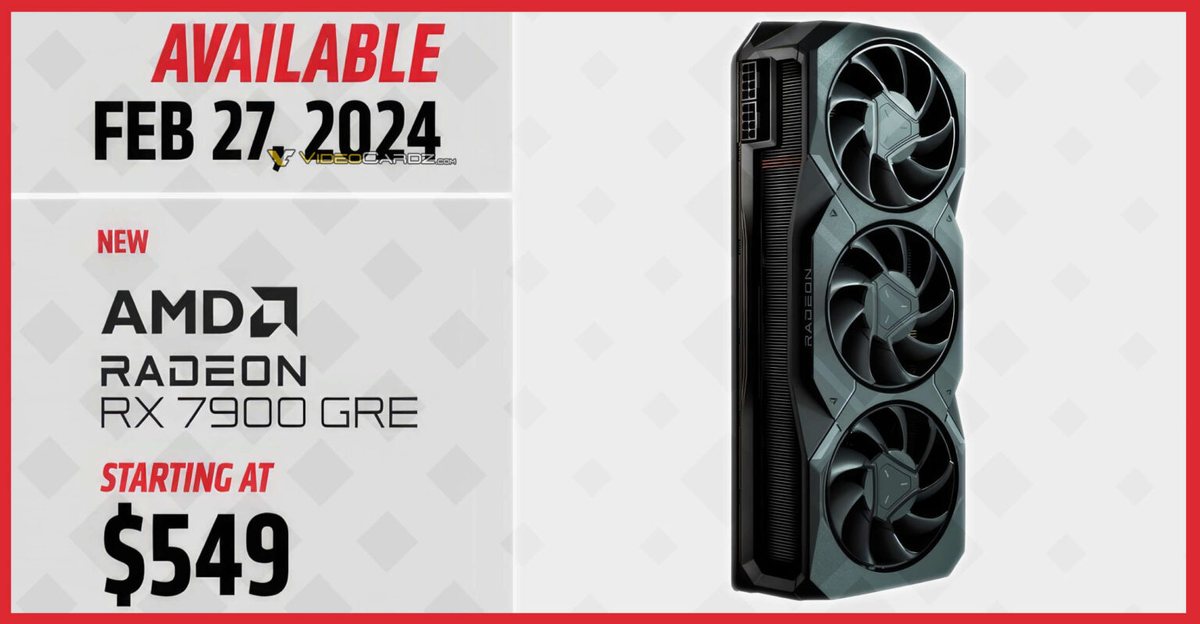 AMD Radeon RX 7900 GRE официально выберется из Китая