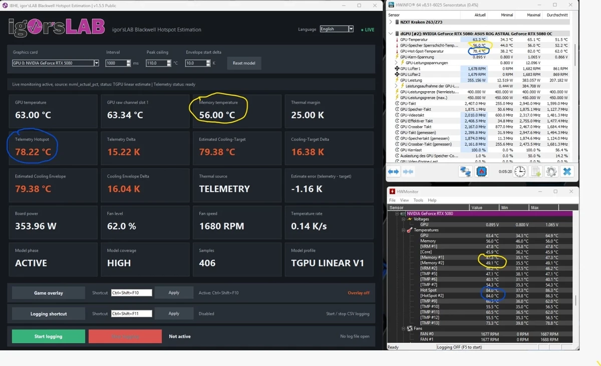 Вся правда о RTX 50 теперь доступна в AIDA64, MSI Afterburner и IBHE