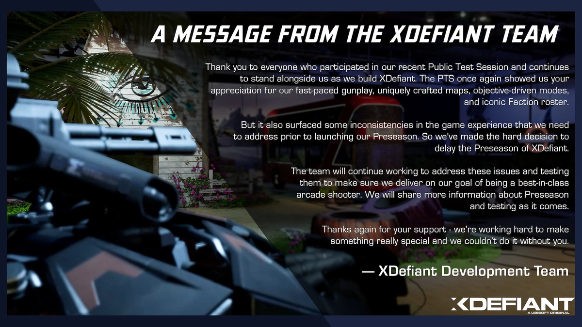 Релиз XDefiant перенесен на неопределенный срок из-за непостоянства