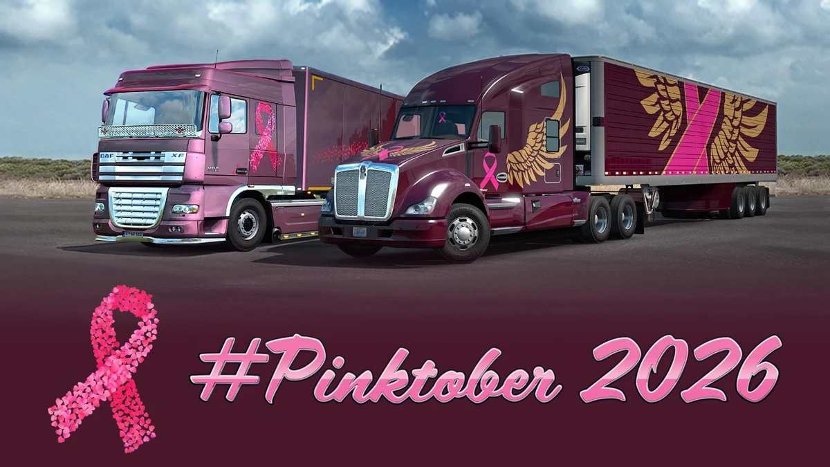 Когда розовый не только для девочек: Euro Truck Simulator 2 возвращает Pinktober