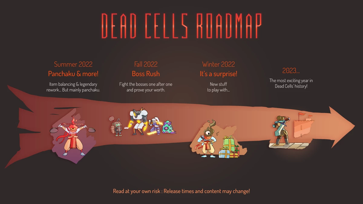 Dead Cells получила новую дорожную карту на вторую половину 2022