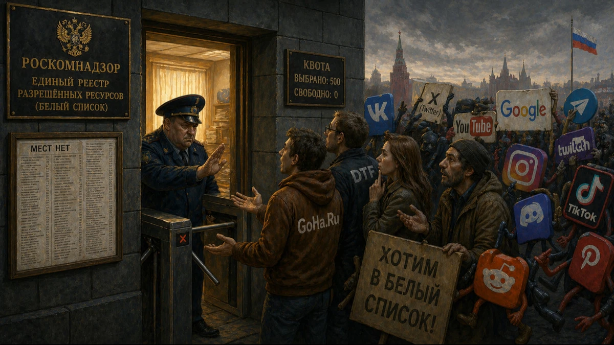Хата не резиновая: в белые списки РКН смогут попасть не только лишь все Хата не резиновая: в белые списки РКН смогут попасть не только лишь все