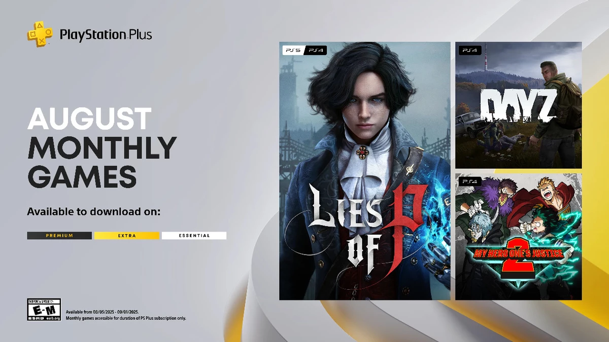 В августе подписчики PlayStation Plus получат Lies of P и DayZ В августе подписчики PlayStation Plus получат Lies of P и DayZ
