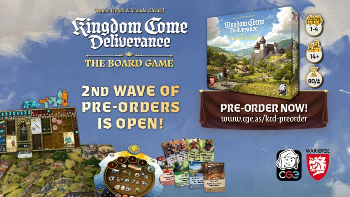 The second wave of pre-orders for the board game Kingdom Come: Deliverance has started The second wave of pre-orders for the board game Kingdom Come: Deliverance has started
