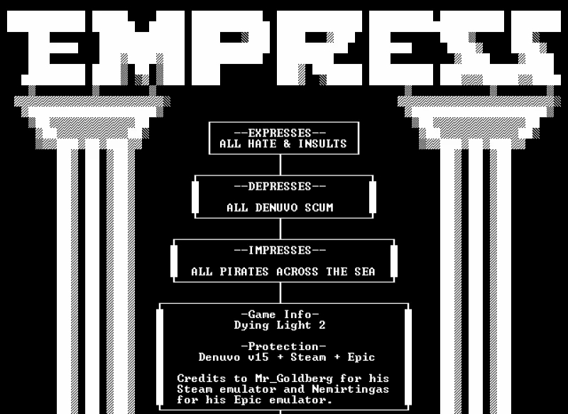 Императрица Empress отчиталась об успешном тестировании взлома Dying Light: Stay Human