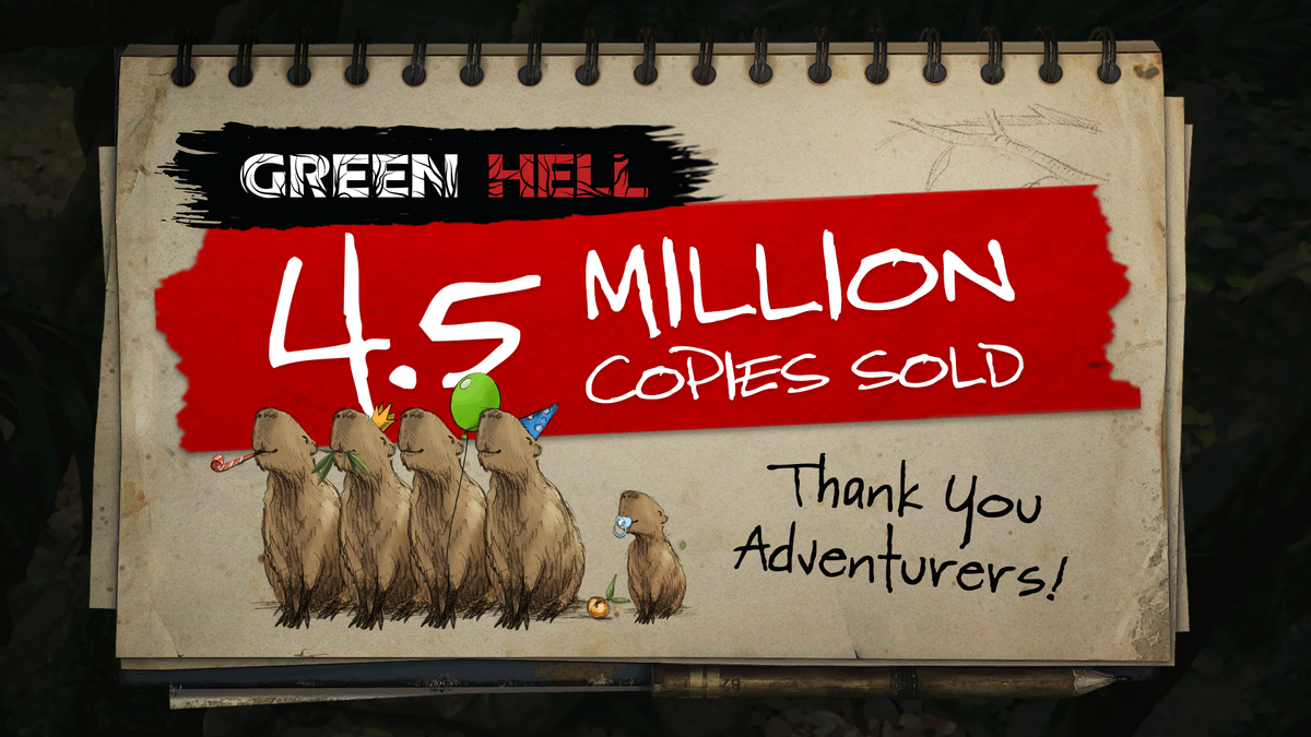 В выживач Green Hell уже сыграло более 4,5 миллиона человек