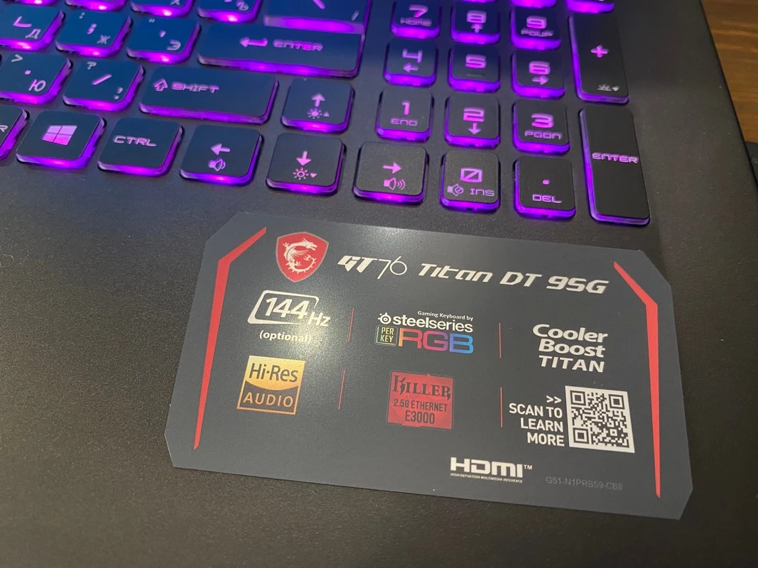 MSI GT76 Titan — по-настоящему игровой ноутбук