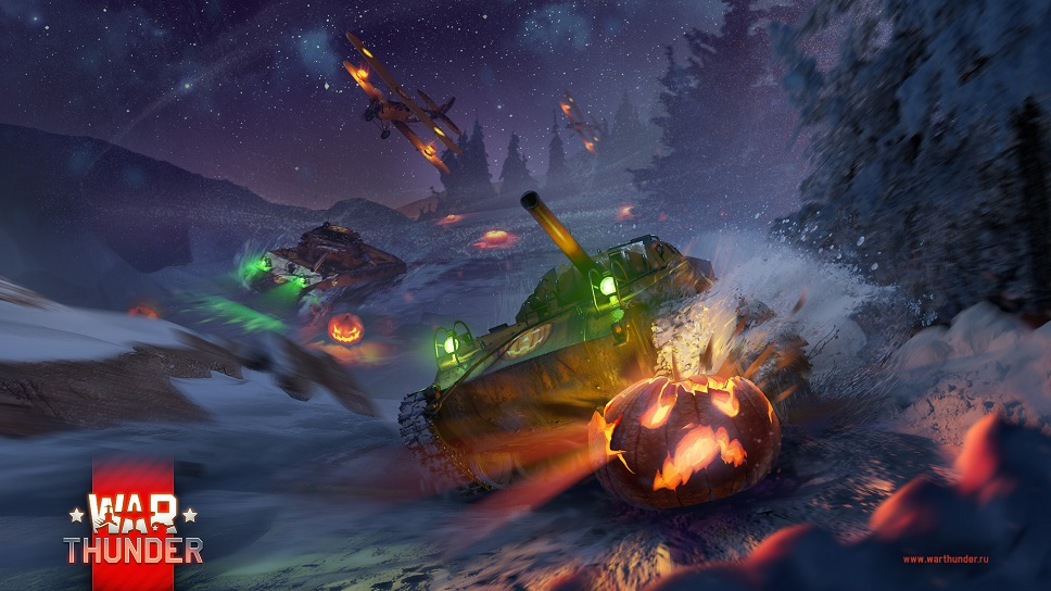 По случаю Хэллоуина в War Thunder проходят гонки на танках и самолетах 