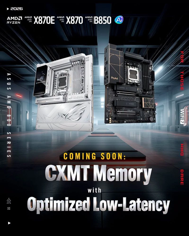 ASUS is preparing BIOS for AM5 to improve CXMT memory latency