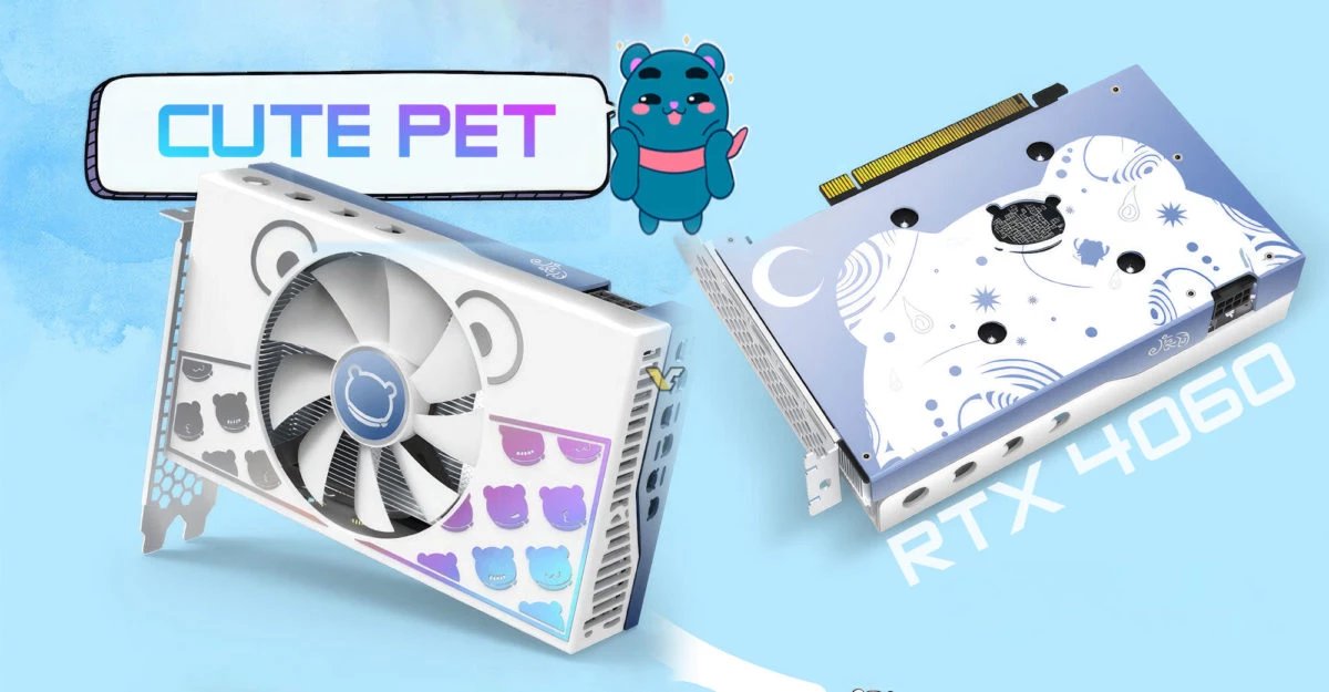 Yeston представила милую видеокарту RTX 4060 Cute Pet