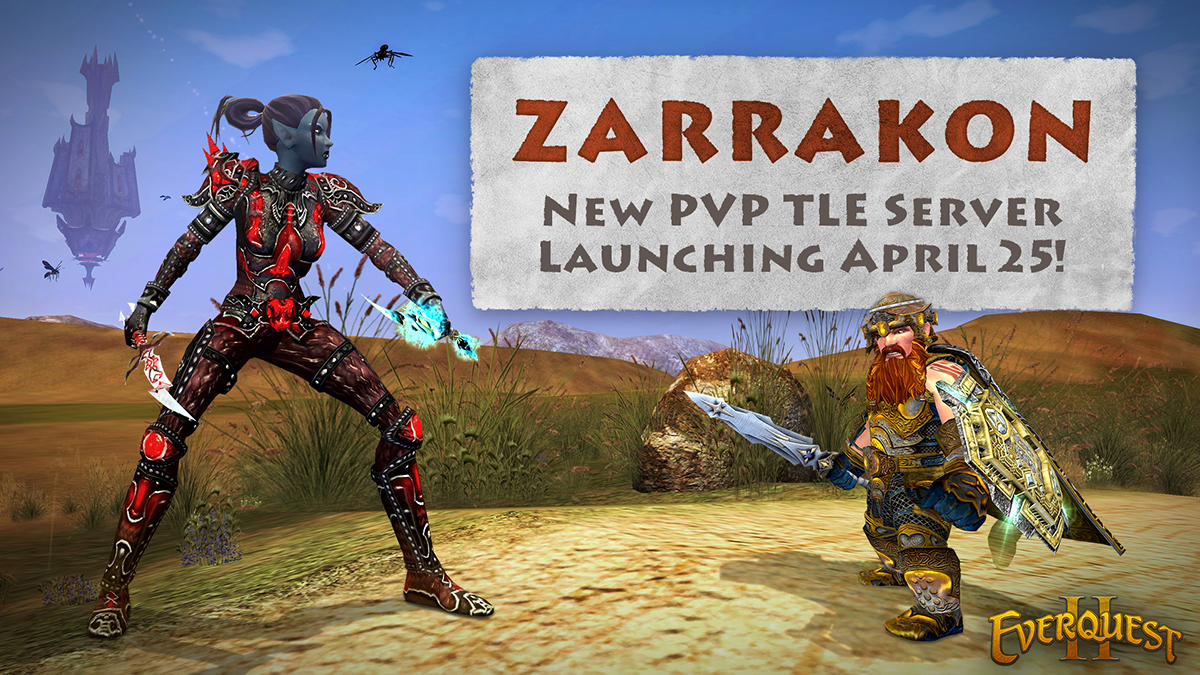 Новый TLE PvP-сервер Zarrakon появится в EverQuest II в апреле