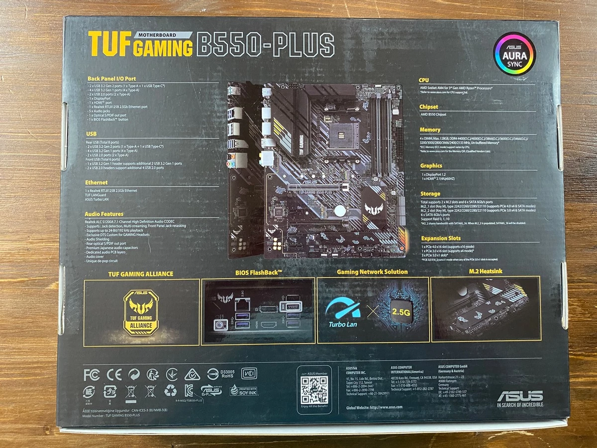 [Обзор] Материнская плата ASUS TUF Gaming B550-Plus