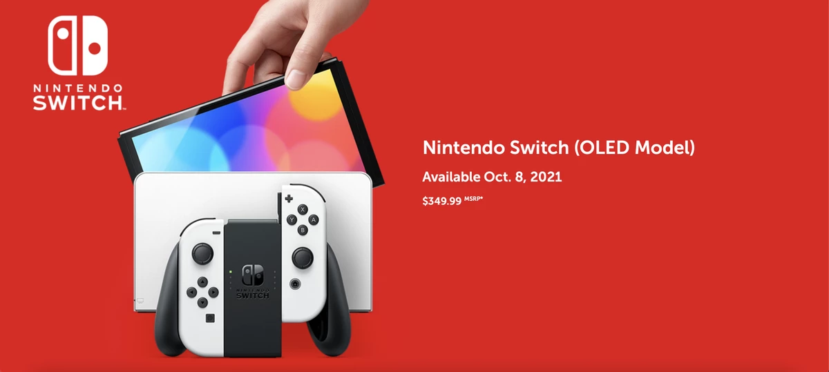 Релиз Switch OLED в России перенесен на 22 октября