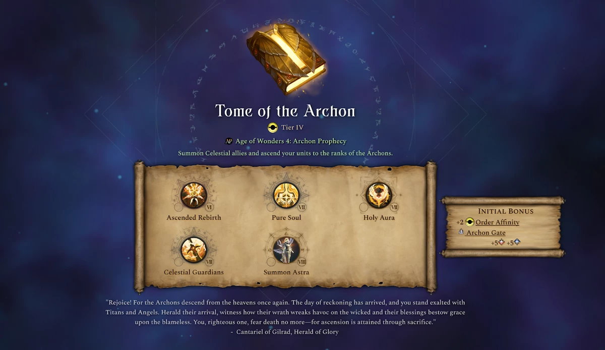Разработчики Age of Wonders 4 рассказали про новые тома в расширении Archon Prophecy