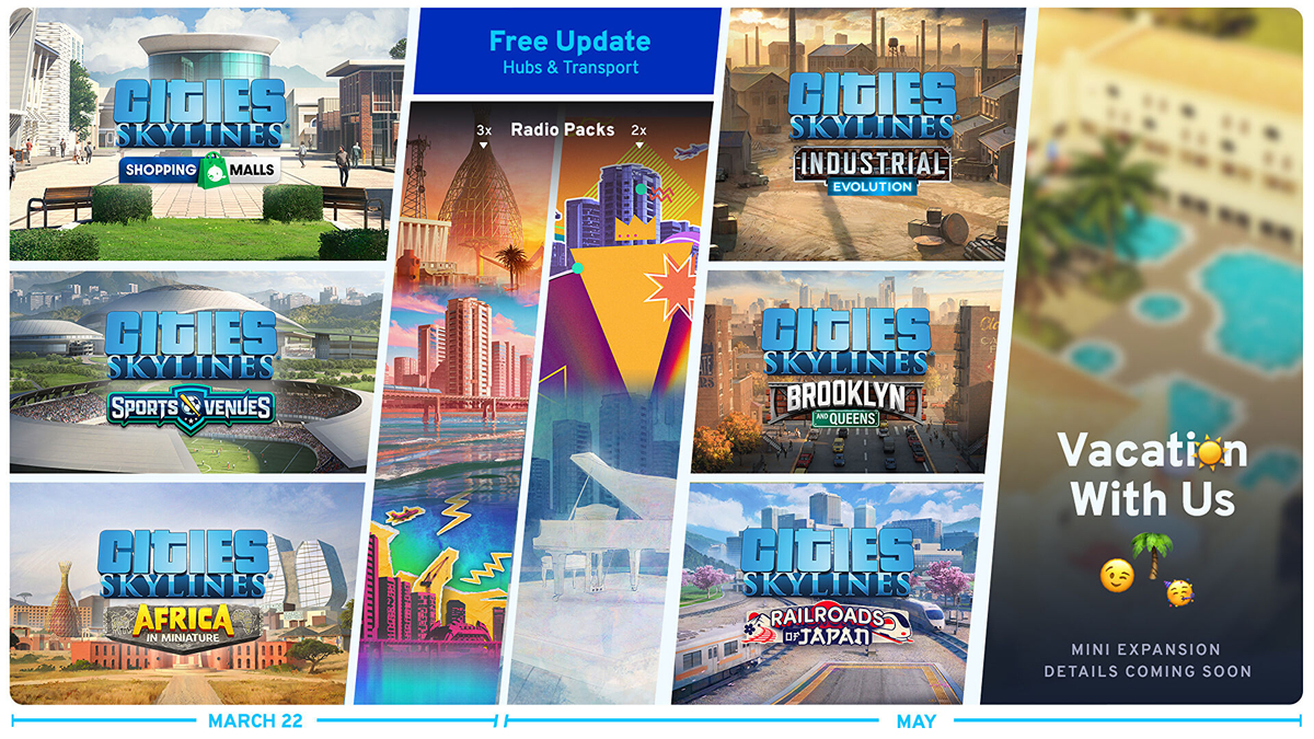 Контентная поддержка Cities: Skylines завершится в мае финальным DLC