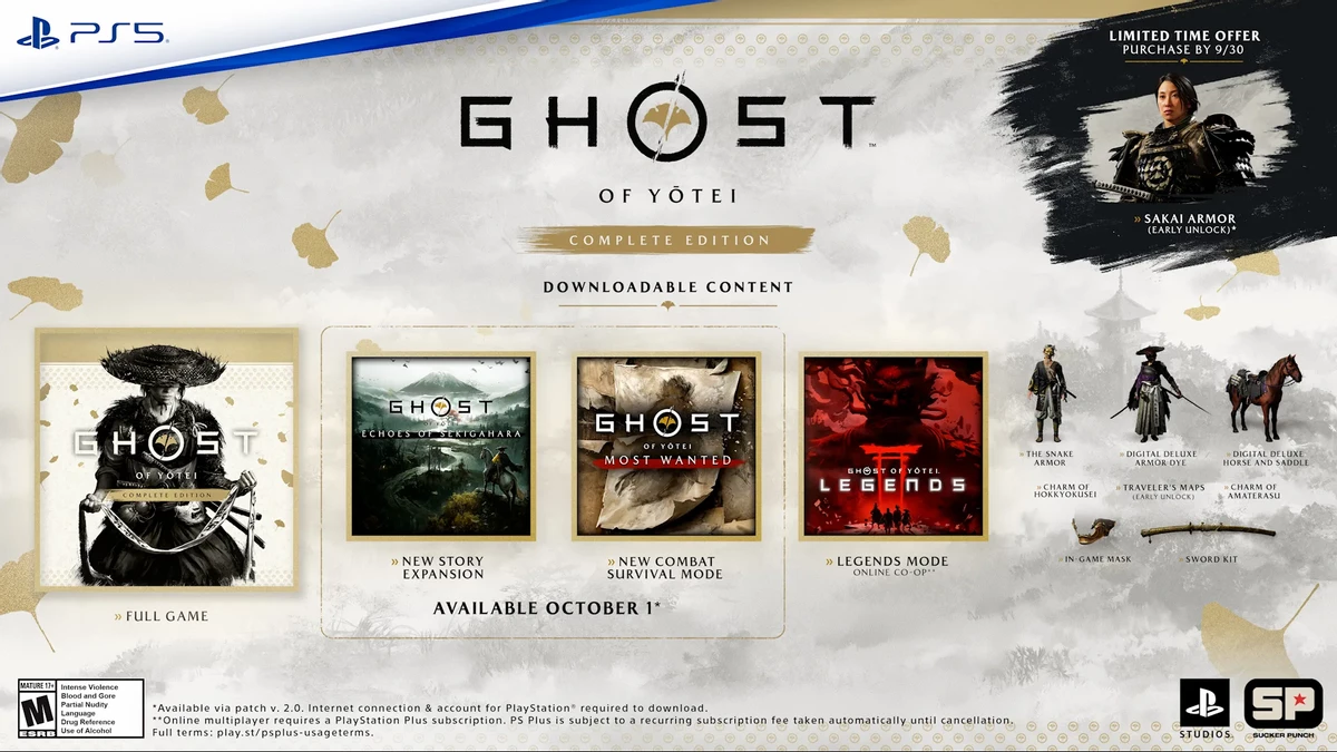 Ghost of Yotei получит дополнение Echoes of Sekigahara, режим-«рогалик» Most Wanted и полное издание 1 октября