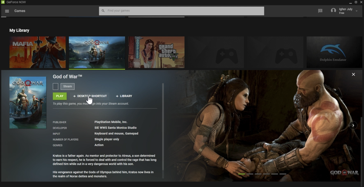 God Of War была обнаружена в базе данных NVIDIA GeForce Now. Ждем ПК-релиз?