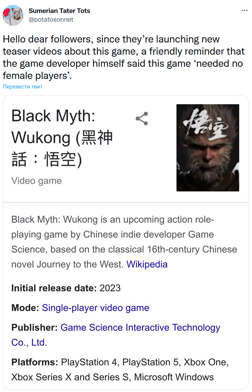 Воины социальной справедливости обозлились на Black Myth: Wukong