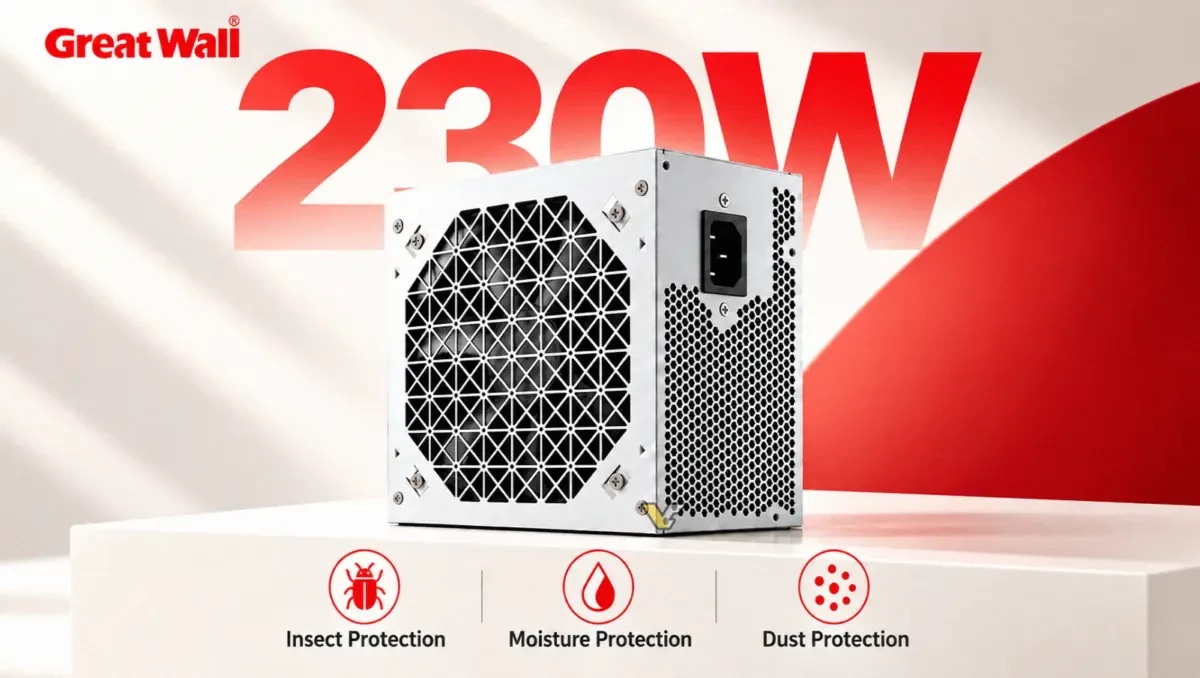Guard against real bugs - China launches 230W power supply with insect- and dust-proof barrier