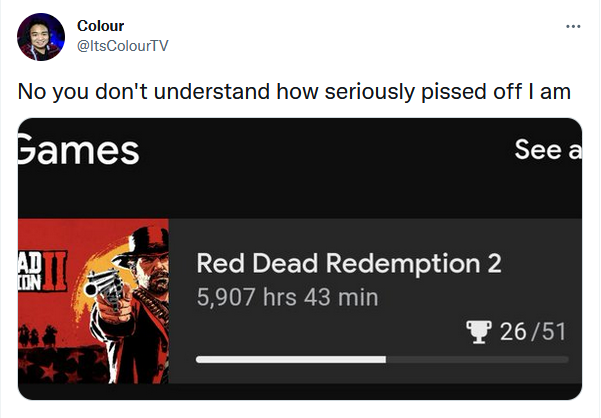 Фанат Red Dead Redemption 2, наигравший почти 6 000 часов на Stadia, просит Rockstar о переносе персонажа