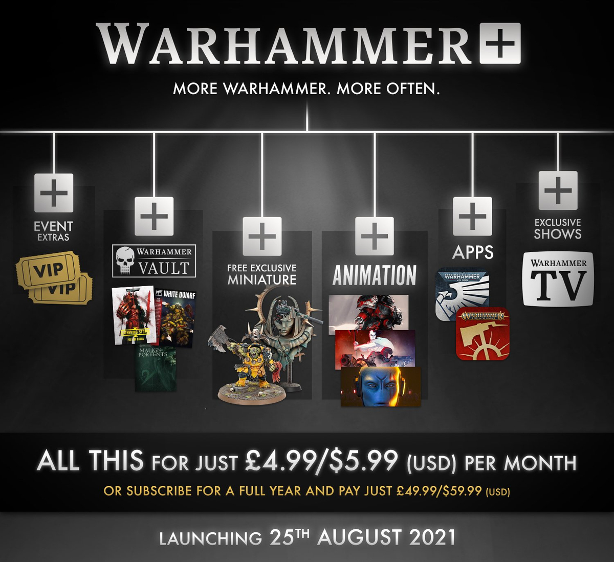 Games Workshop запустит стриминговый сервис Warhammer+ 25 августа
