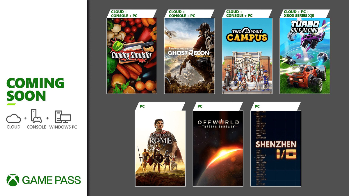 Ghost Recon Wildlands, Two Point Campus и еще 5 игр появятся в Xbox Game Pass в августе