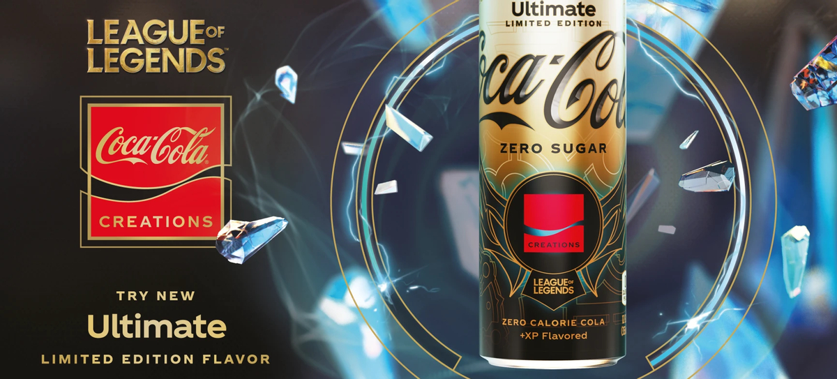 Кока-Кола выпускает лимитированную серию газировки в партнерстве с League of Legends