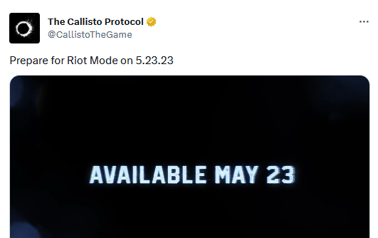 Хоррор The Callisto Protocol получит совершенно новый режим Riot 23 мая
