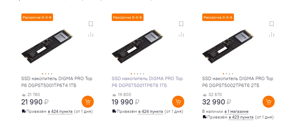 Новые SSD DIGMA PRO Top P6 со скоростью до 12 000 МБ/с