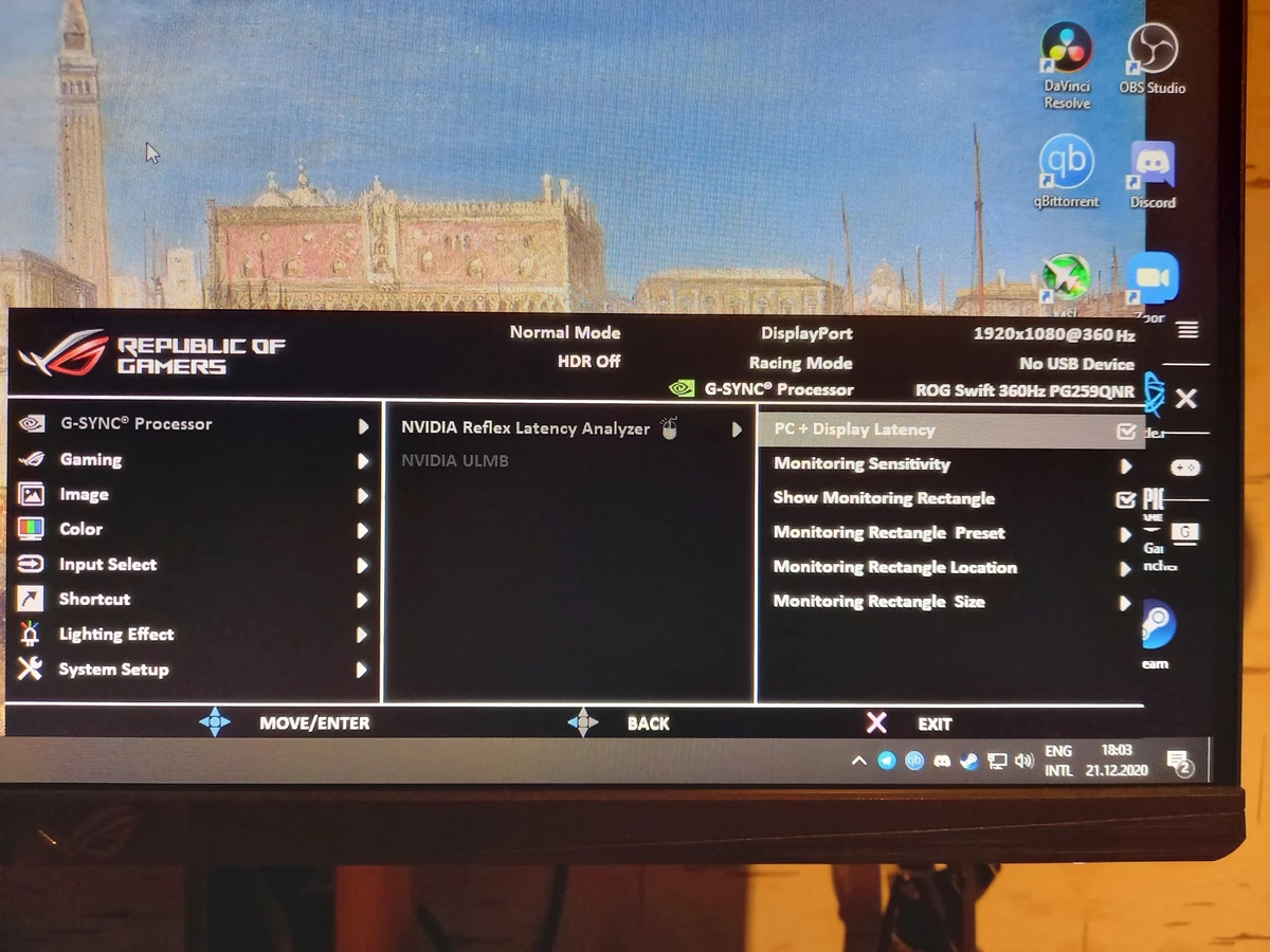 Обзор ASUS ROG Swift 360Hz PG259QN - самый быстрый монитор для киберспорта и NVIDIA Reflex