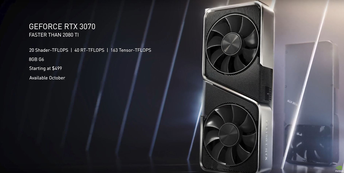 Новые видеокарты Nvidia RTX 3000 официально представлены