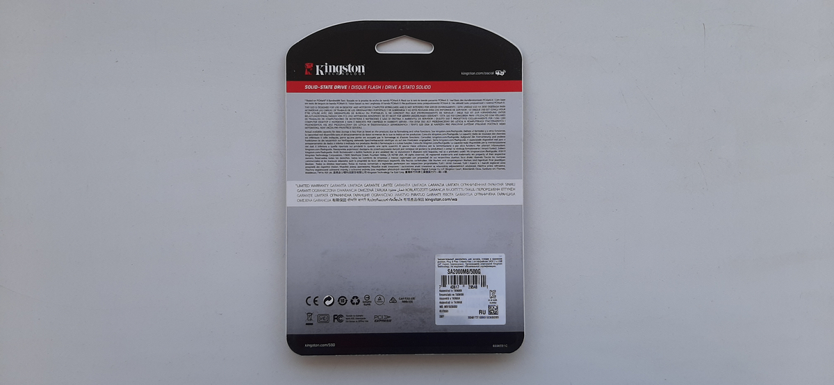 [Обзор] Kingston A2000 500 ГБ — SSD формата M.2 по доступной цене