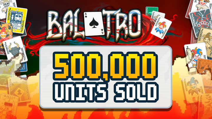 Продажи покерного рогалика Balatro достигли 500 тысяч копий за 10 дней