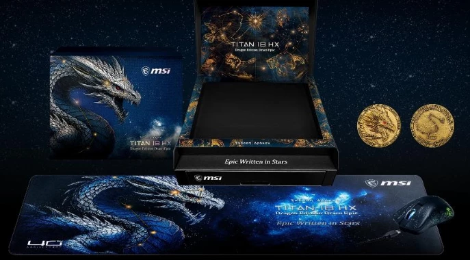 Монстр-ноутбук MSI Titan 18 HX Dragon Edition Draco Epic уже в России! Монстр-ноутбук MSI Titan 18 HX Dragon Edition Draco Epic уже в России!
