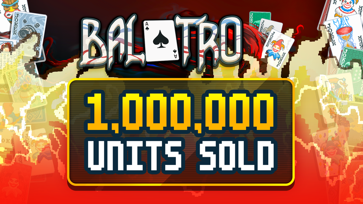 Продажи карточного рогалика Balatro достигли 1 млн копий. Игра выйдет на iPhone