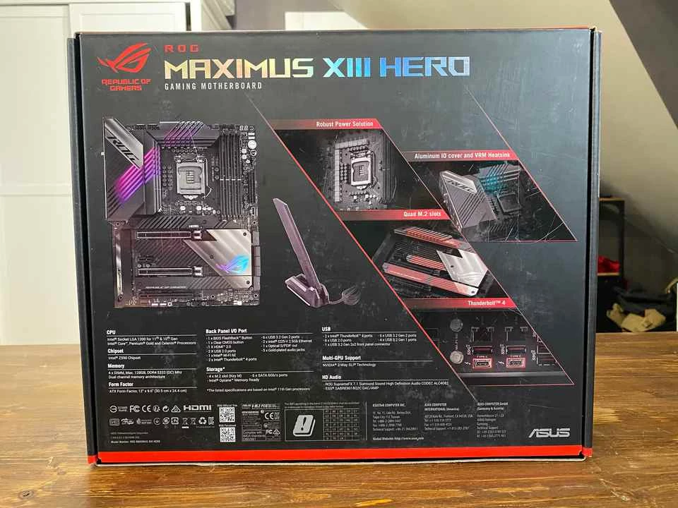 Обзор материнской платы ASUS ROG Maximus XIII Hero