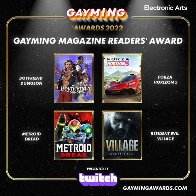 Геи и лесбиянки при поддержке PlayStation, Xbox, EA и Twitch огласили претендентов на Gayming Awards