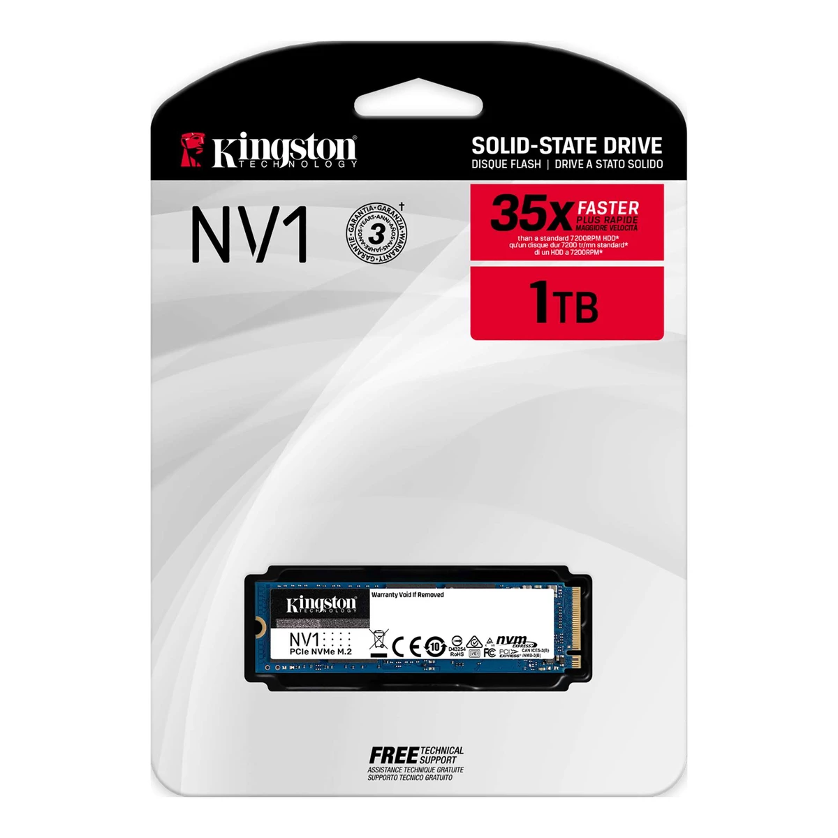 Обзор твердотельного накопителя Kingston NV1 NVMe PCIe