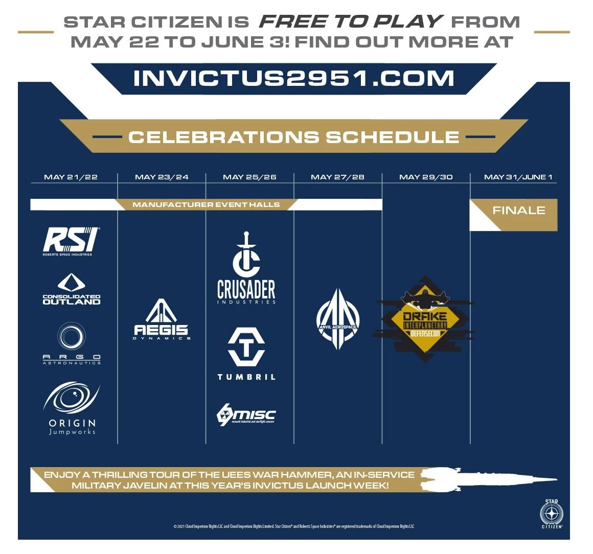 Star Citizen - Новая возможность бесплатно поиграть с 21 мая по 1 июня Star Citizen - Новая возможность бесплатно поиграть с 21 мая по 1 июня