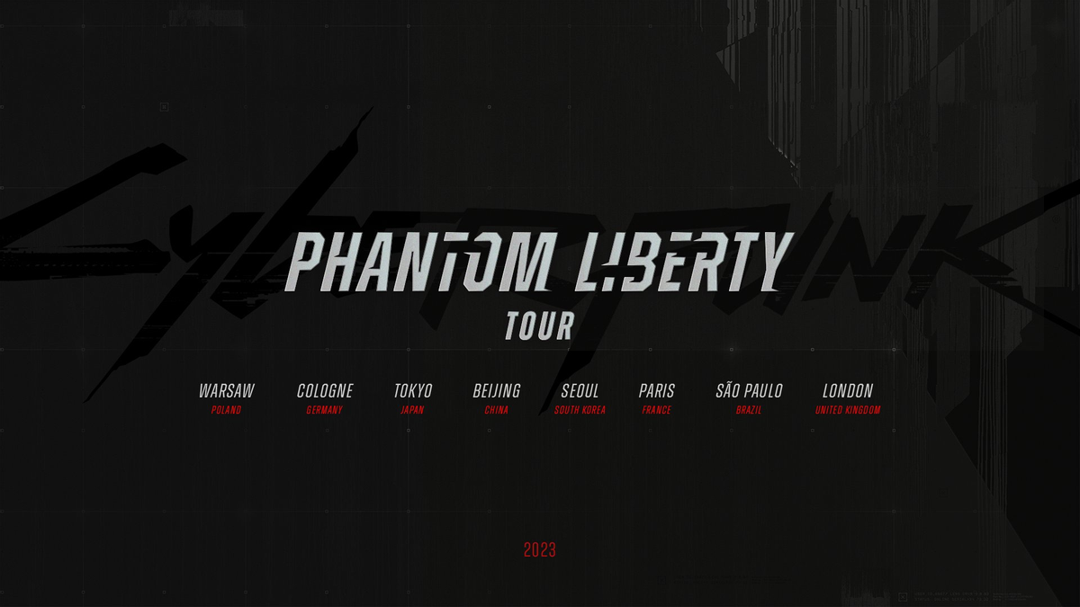 Cyberpunk 2077: Phantom Liberty покажут в рамках мирового турне