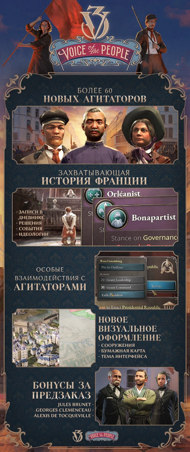 В конце мая стратегия Victoria 3 получит дополнение Voice of the People 