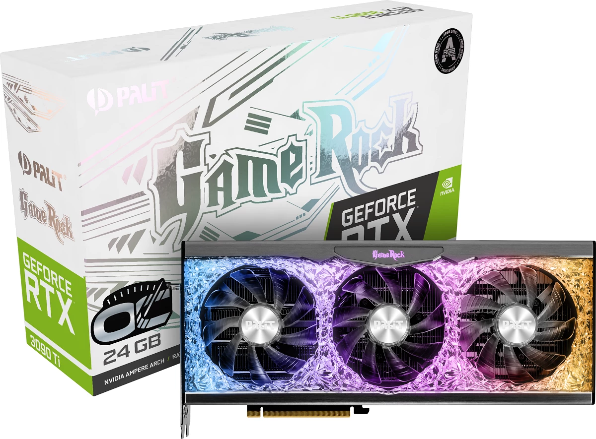 Видеокарты GeForce RTX 3090 Ti серии GameRock от Palit