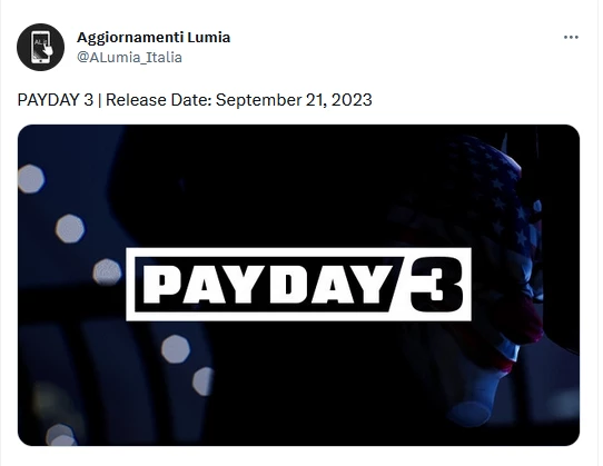 Датамайнер раскрыл дату релиза Payday 3