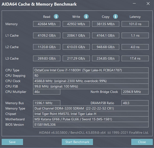 Обзор ноутбука MSI Katana GF66 - портативные i7-11800H и RTX 3070